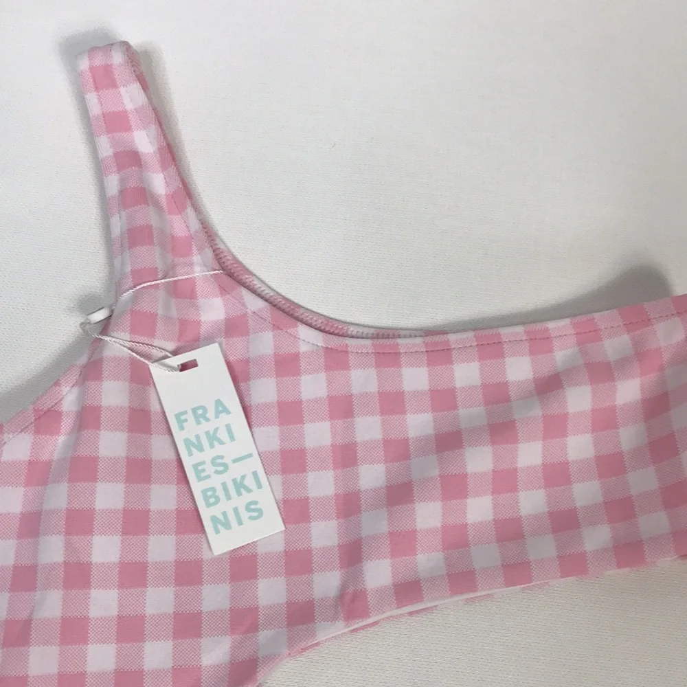 NWT FRANKIES BIKINIS Cash poly one piece pink picnic - Picture 6 of 9